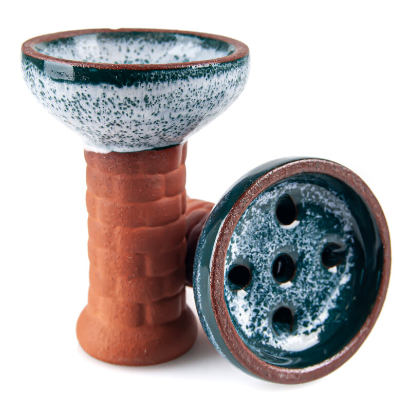 Hookah Bowl Monolith Killer White / Turquoise