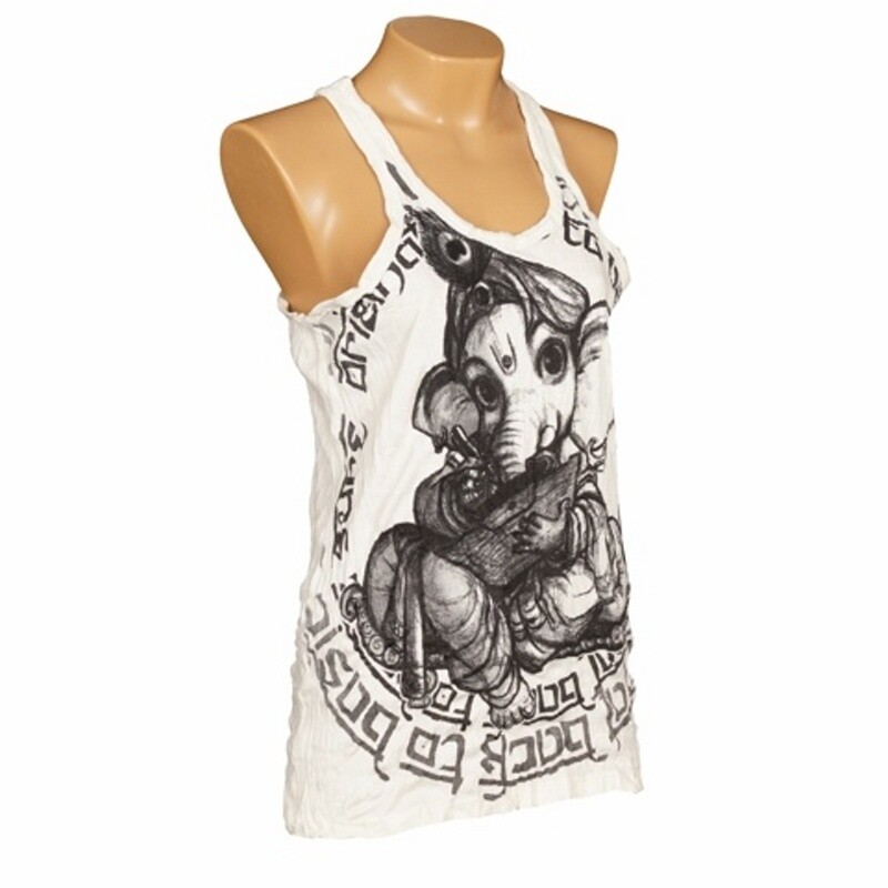 Tank Top Women´s SURE Baby Ganesh M White