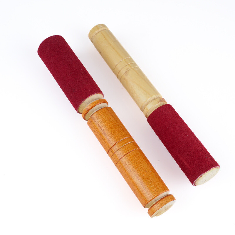 Tibetan Bowl Mallet Multicolor Small with Leather