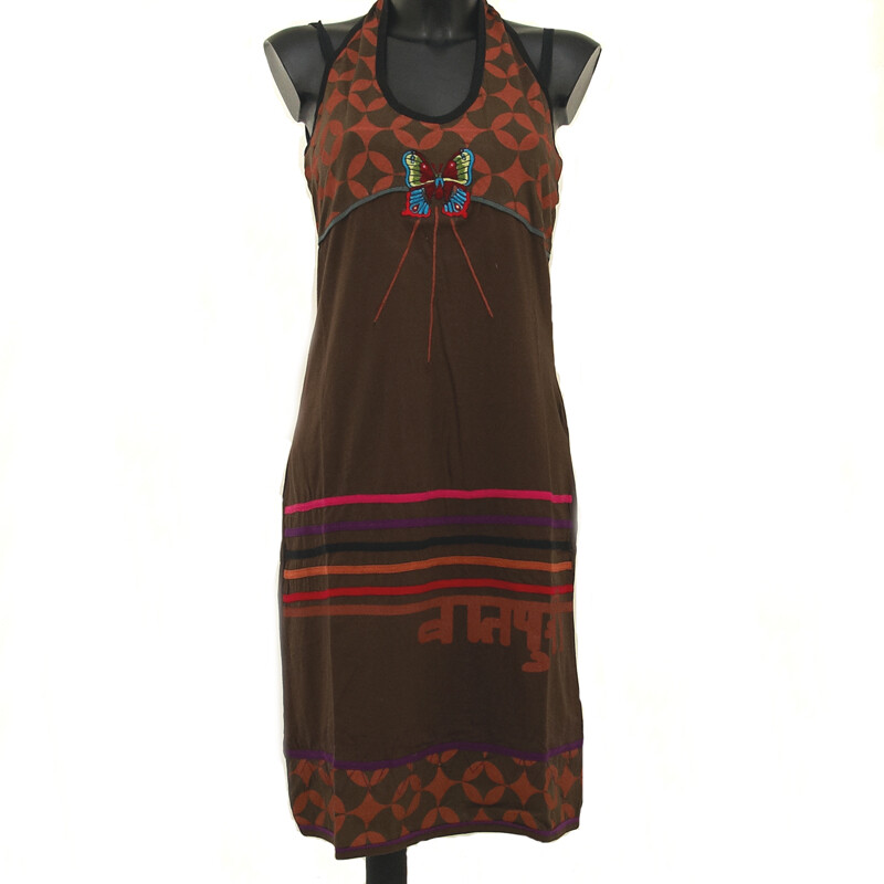 Short Dress Asja XL Brown