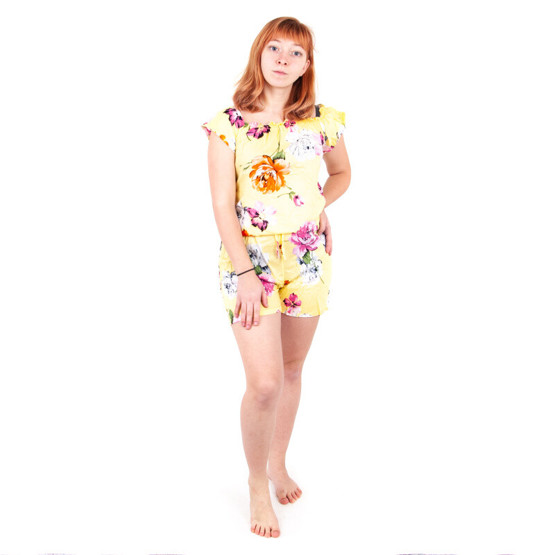 Overall Flowers 02 Yellow
