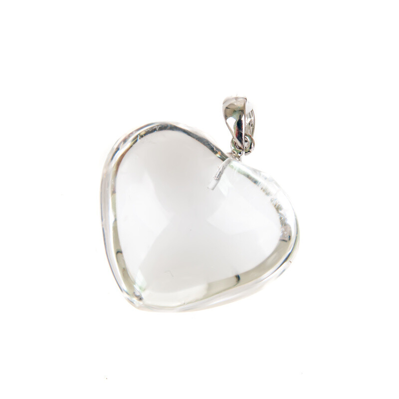 Pendant Heart Pure Quartz