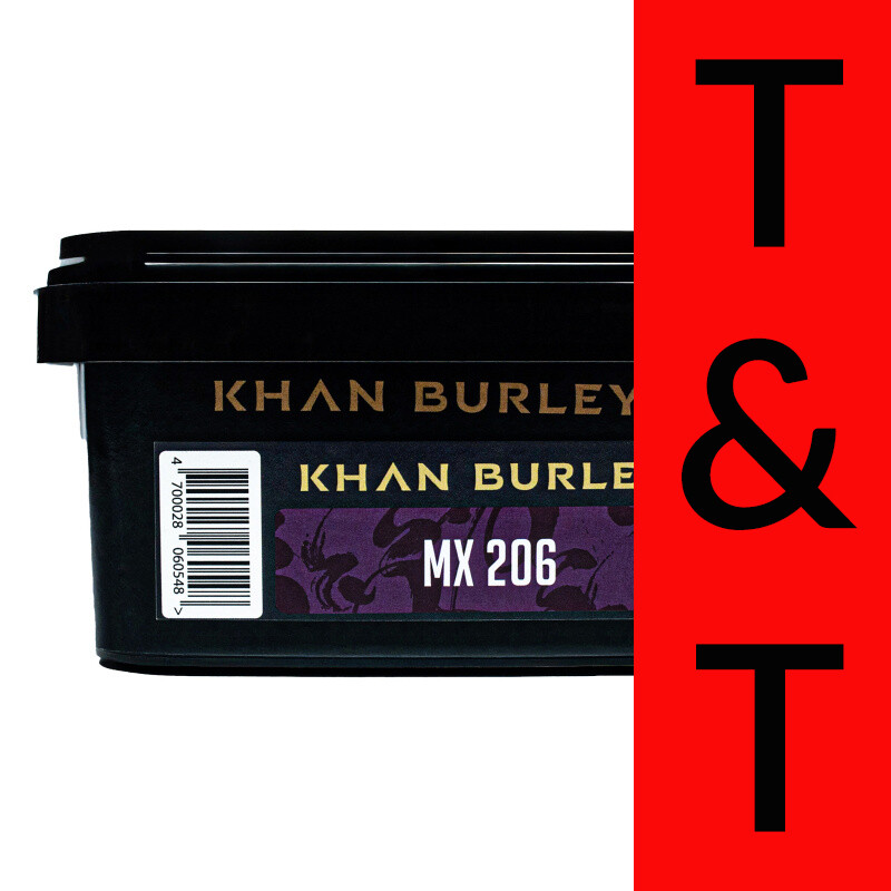 Hookah Tobacco Khan Burley MX 206 250 g