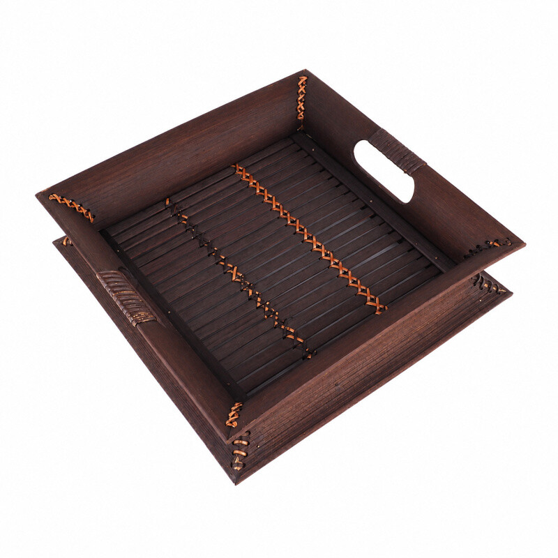 Bamboo Tray Square 03 29 x 29 cm Brown