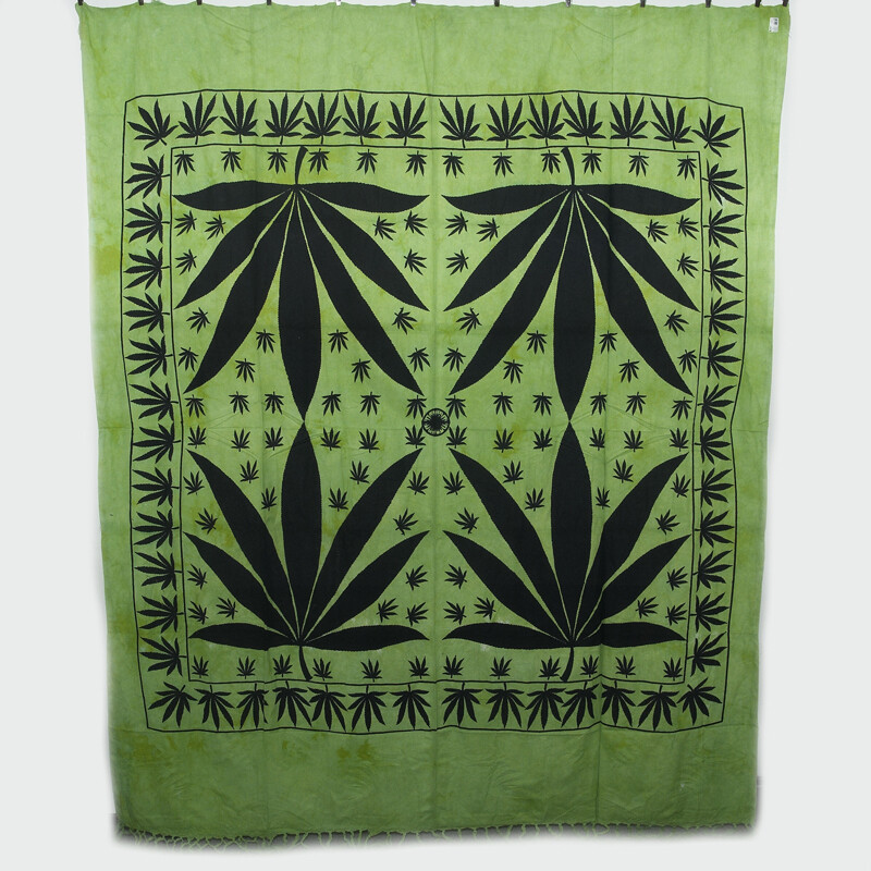 Bedspread Double Indica Green