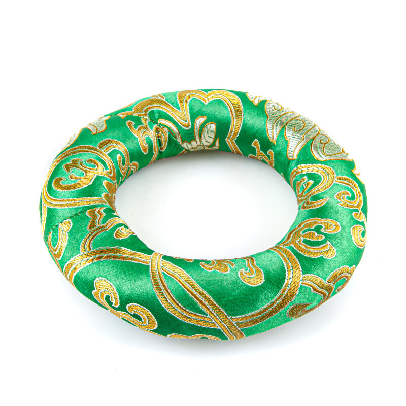 Tibetan Bowl Mat Orient Circle 14 cm Green