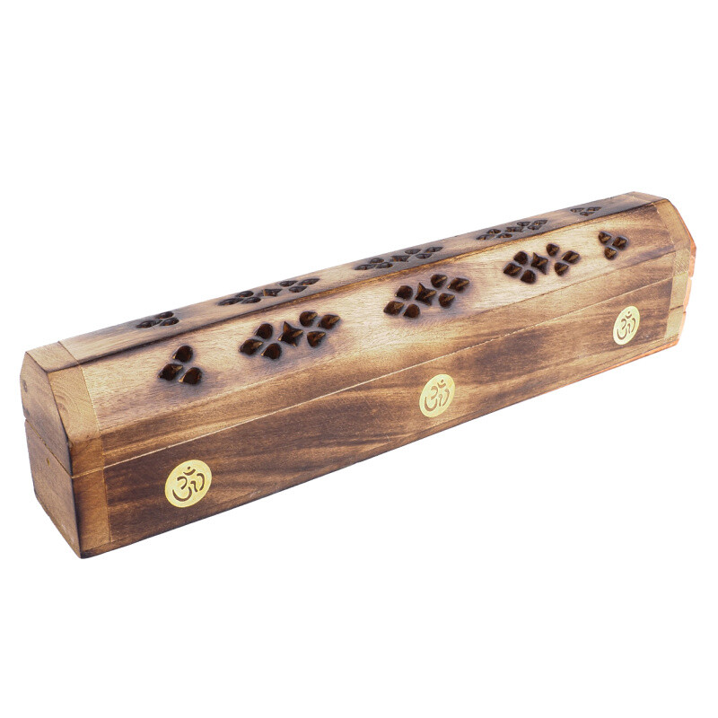 Incense Stick Holder - Chest with Om