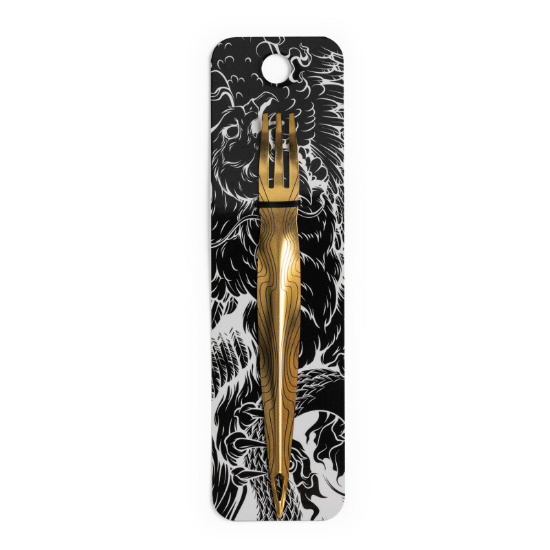 Fork Alpha Hookah Gold