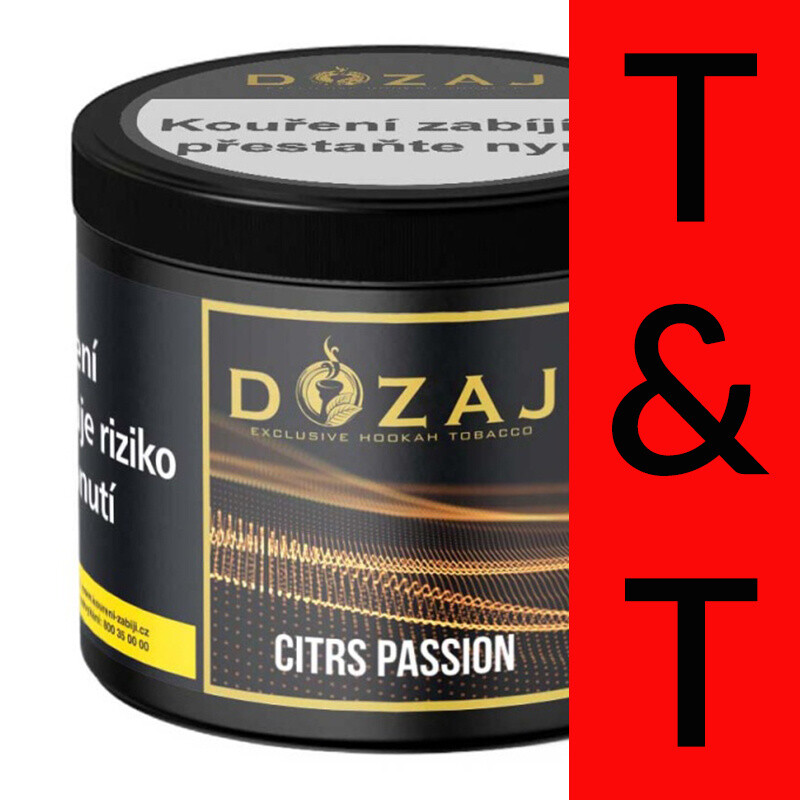 Hookah Tobacco Dozaj Gold Citrs Passion 200 g
