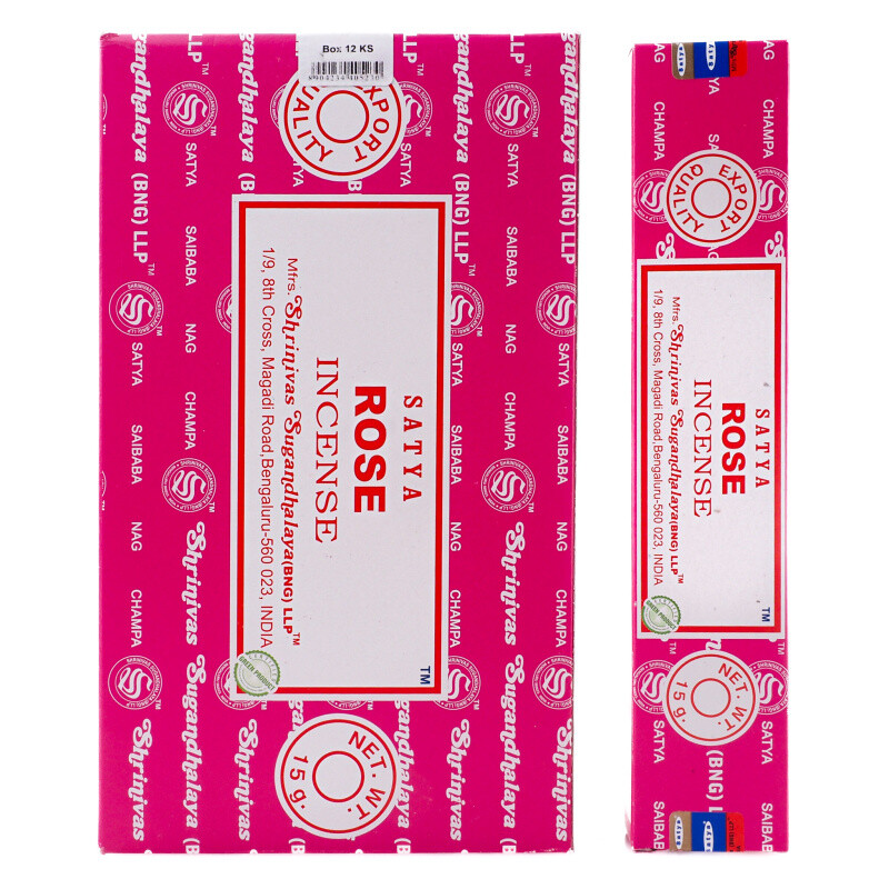 Indian Incense Sticks Satya PK Rose 15 g
