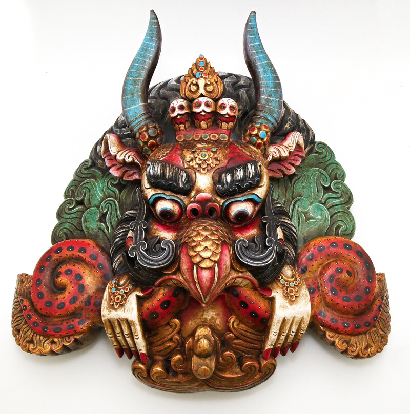 Mask Wood Garuda 85 cm