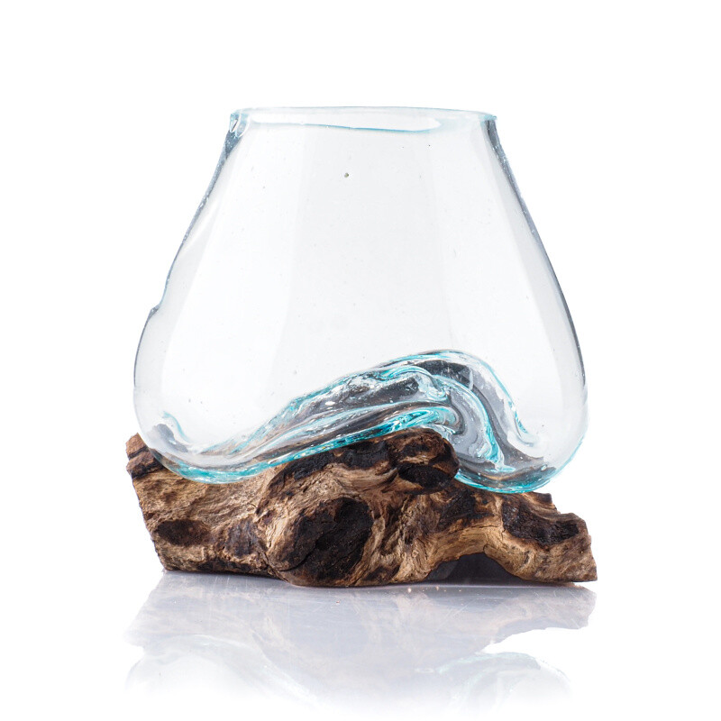 Glass Jar on Driftwood Small Mix
