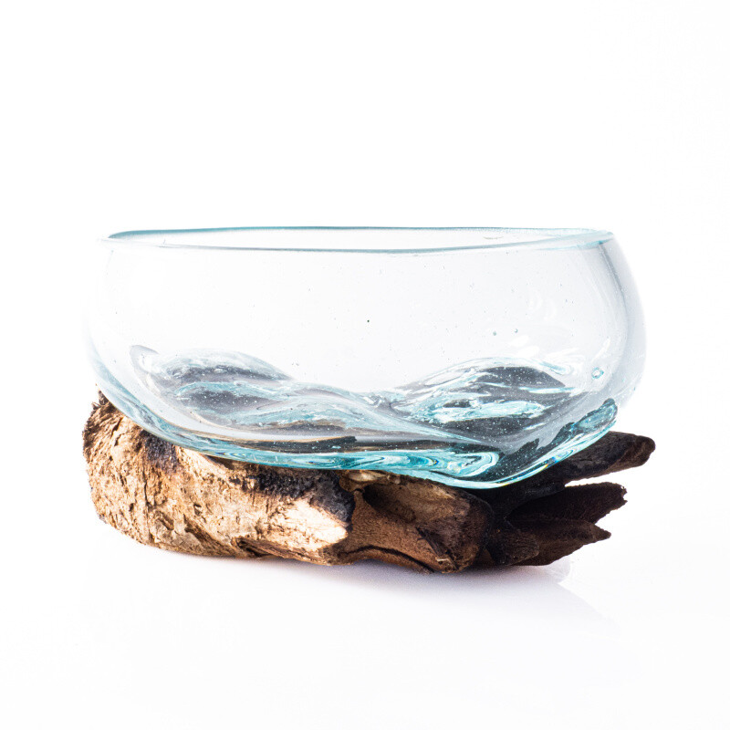 Glass Bowl on Driftwood Mini 09