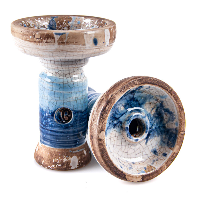 Hookah Bowl Vintage Glass Harmony Blue