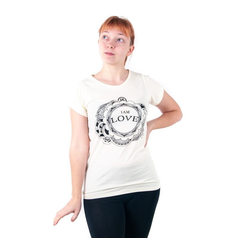 T-shirt Ladies' LOVE M Beige