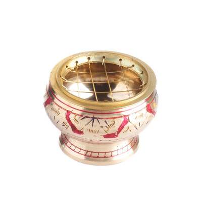 Censer Coloured Beaten Metal Small