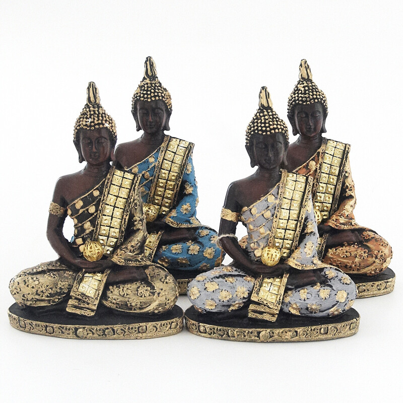 Statuette Resin Buddha 19 cm Mix