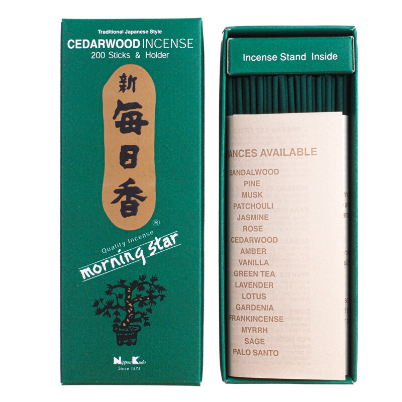Japanese Incense Sticks Nippon M/S 200 sticks Cedarwood