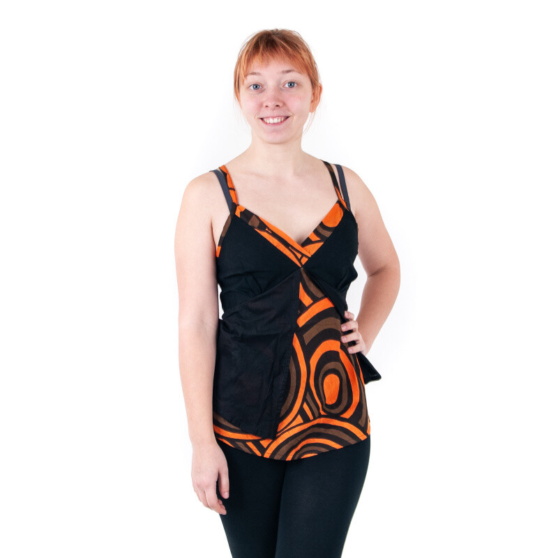 Top Blouse Charlotte M Orange