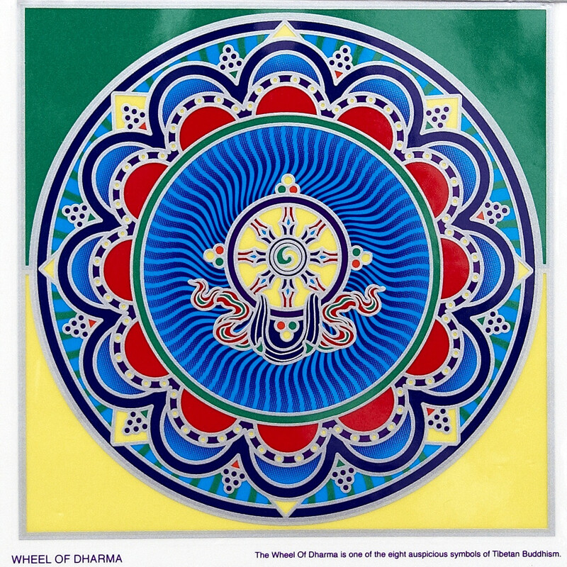 Mandala Sunseal L Wheel of Dharma