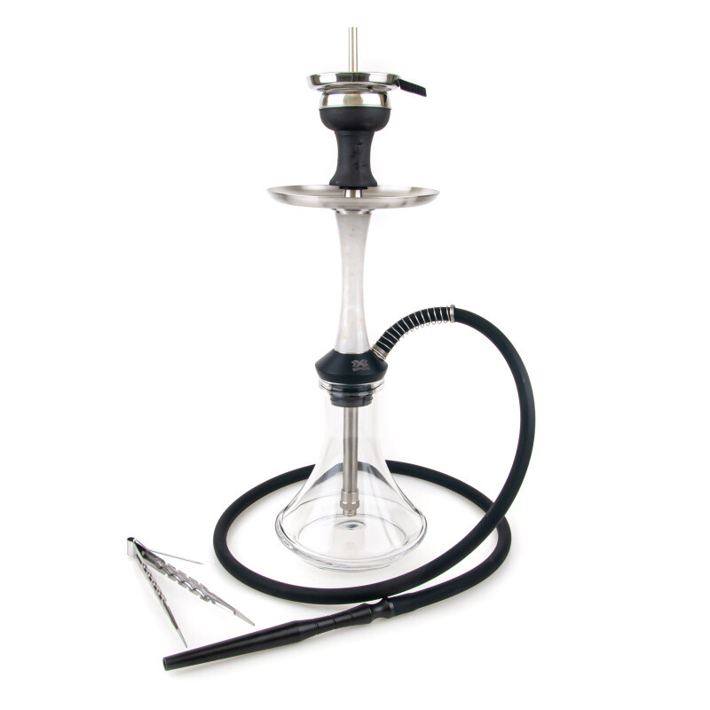 Hookah Aladin Epox Nylon 425 White & Gold - Clear