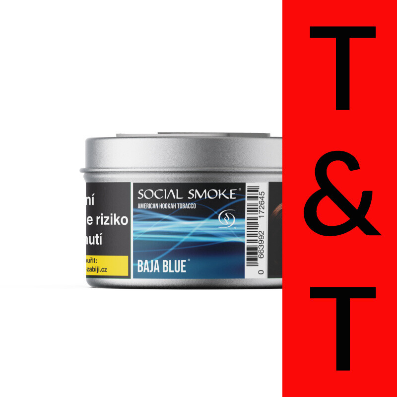 Hookah Tobacco Social Smoke Baja Blue 200 g