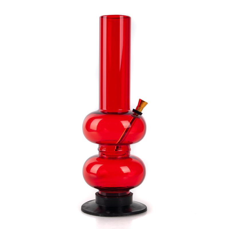 Bong Acrylic Double Ball 32 cm Red