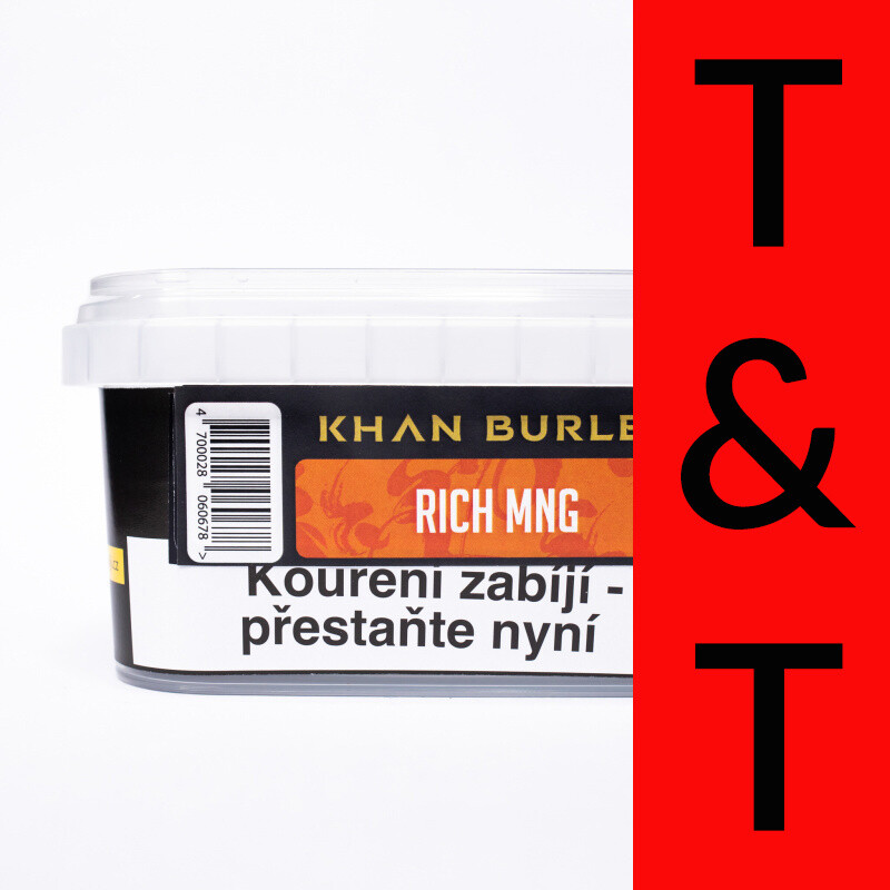 Hookah Tobacco Khan Burley Rich Mng 250 g