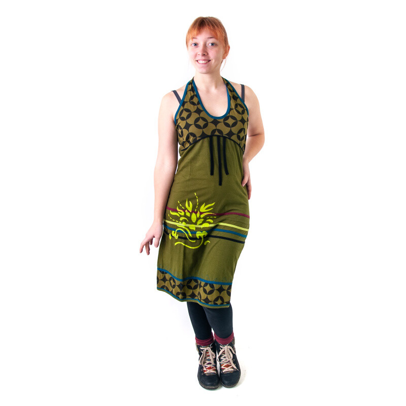 Short Dress Barbara M Khaki