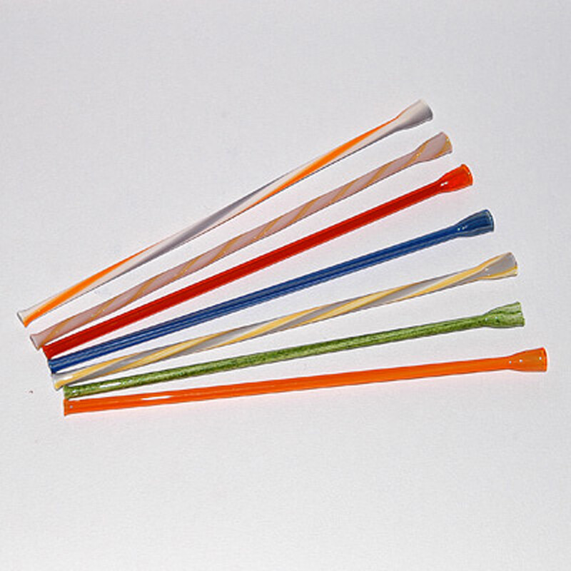 Glass Pipe Coloured Hay 20 cm