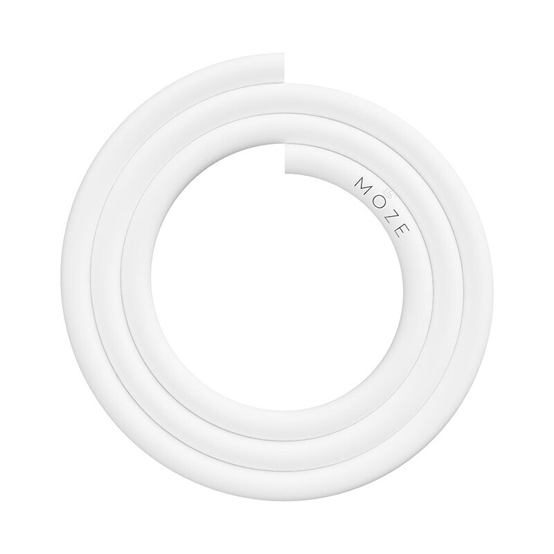 Silicone Hookah Hose Moze 17/12 150 cm White