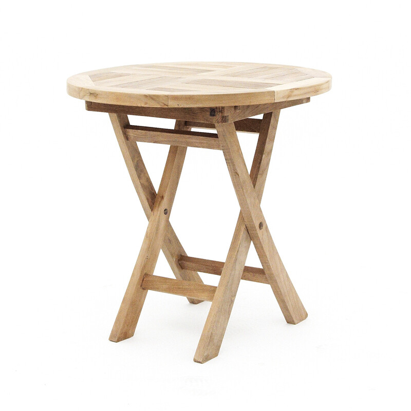 Teak - folding round table