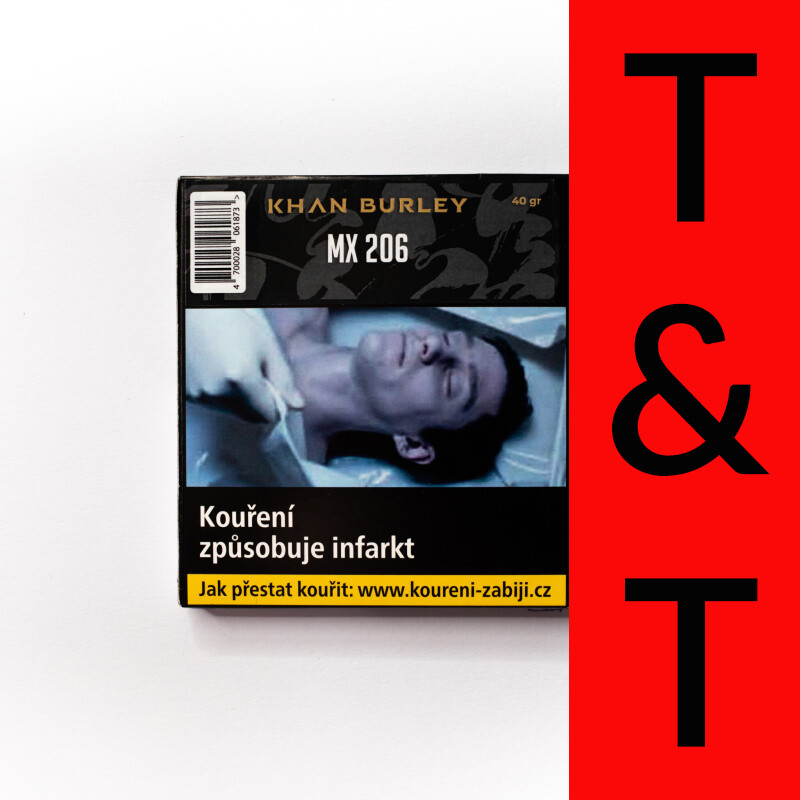 Hookah Tobacco Khan Burley MX 206 40 g