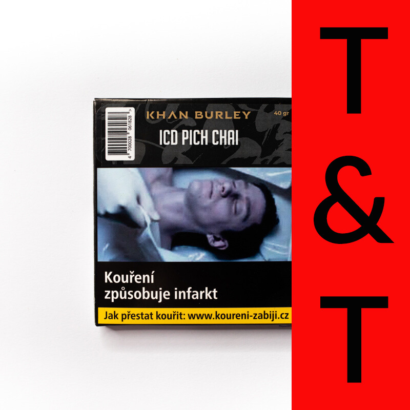 Hookah Tobacco Khan Burley Icd Pich Chai 40 g