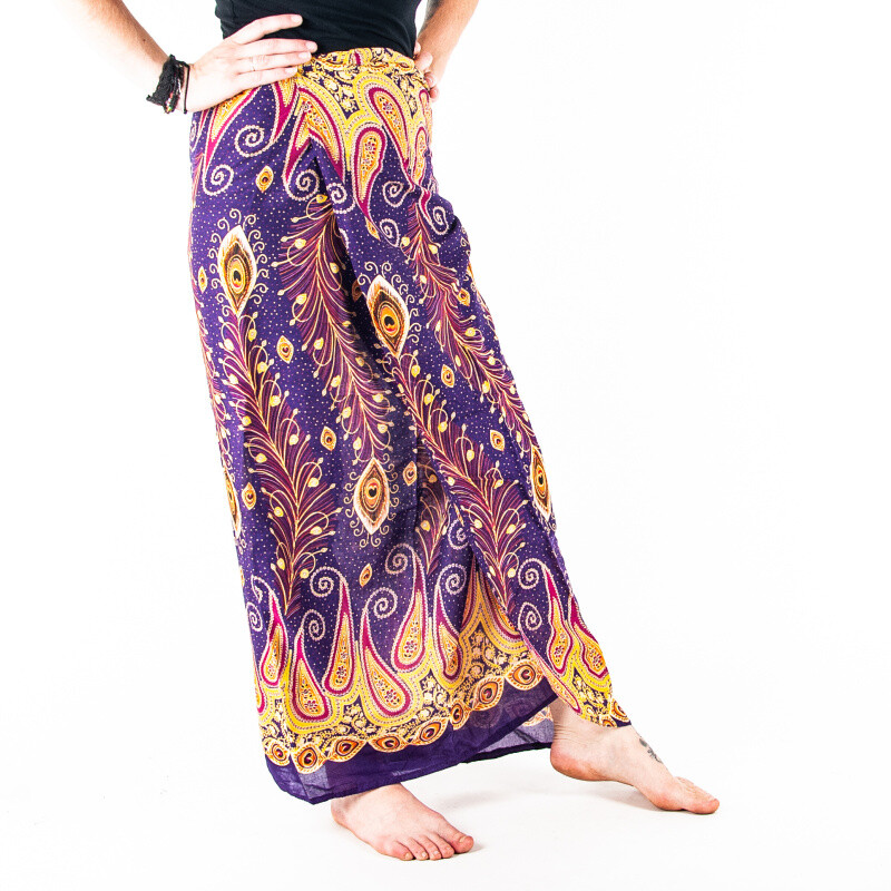 Skirt Peacock Feathers Purple