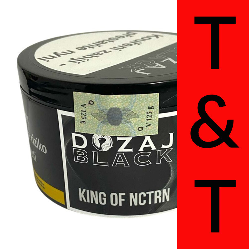 Hookah Tobacco Dozaj Black King of Nctrn 125 g