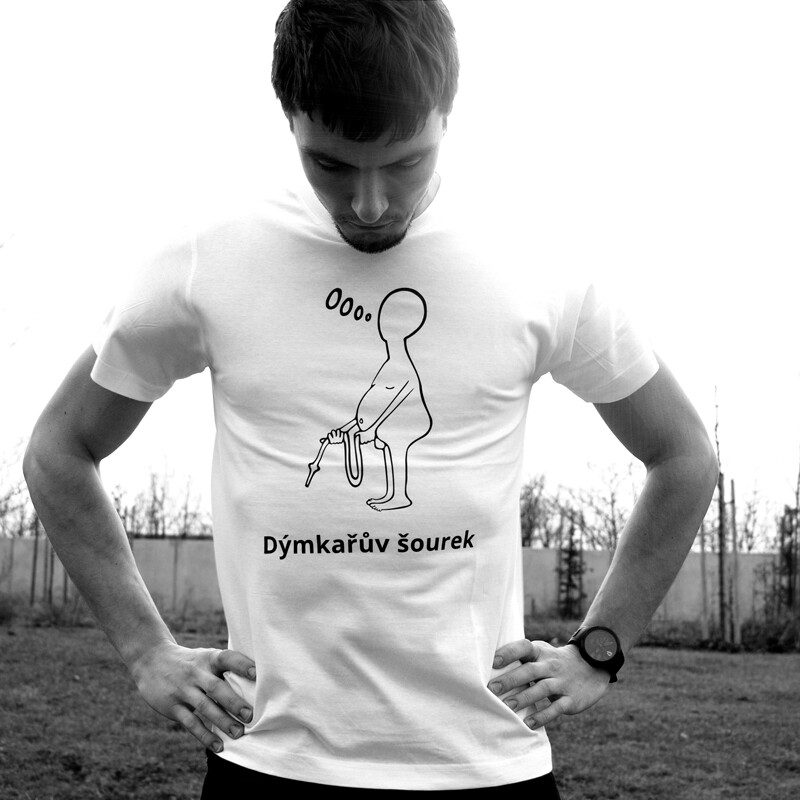 T-shirt Men's Dýmkařův šourek White M