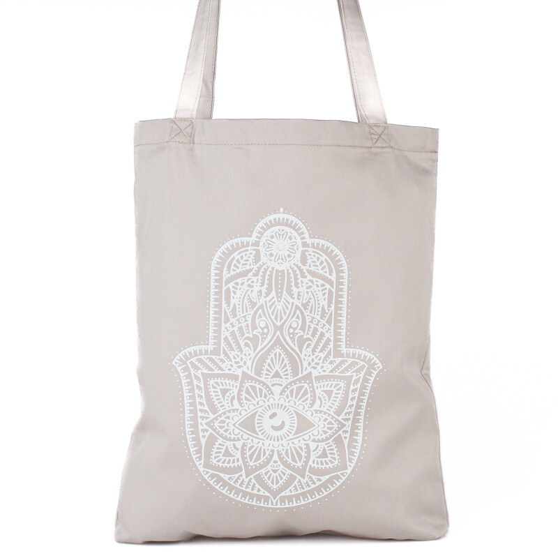 Bag Shoppy Hamsa Grey
