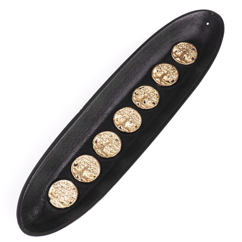 Incense Stick Holder - Metal Boat Yggdrasil