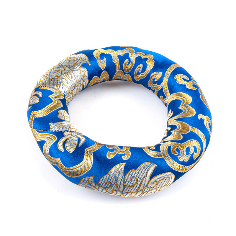 Tibetan Bowl Mat Orient Circle 16 cm Blue