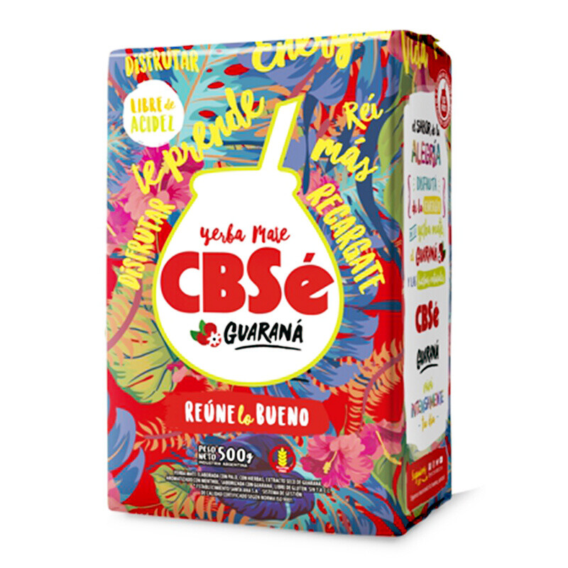 Tea Yerba Mate CBSé Energia Guarana 500 g
