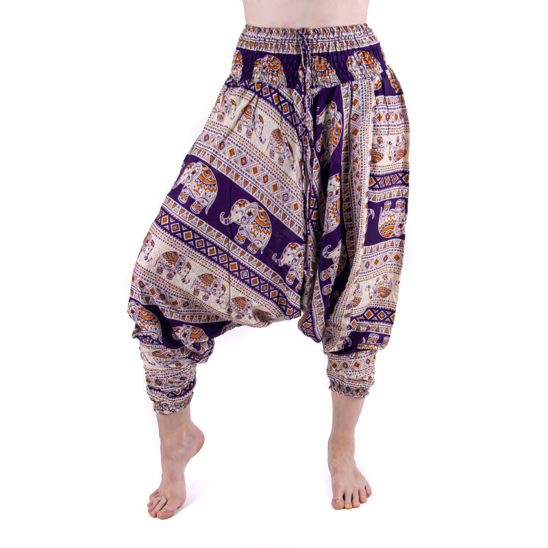 Women's Turkish Trousers Elephants 03 M Purple