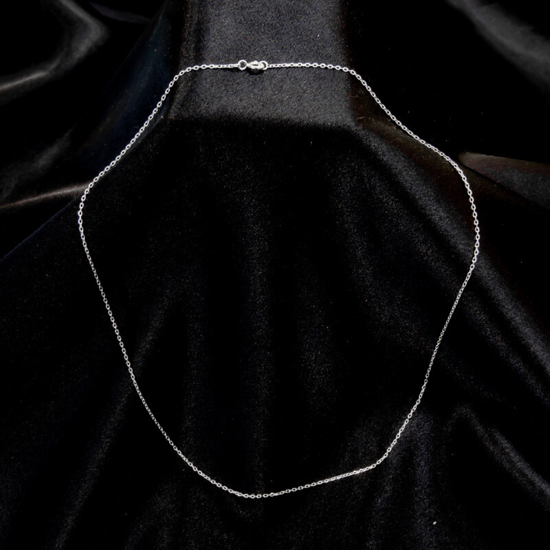 Silver Chain Simple 44 cm