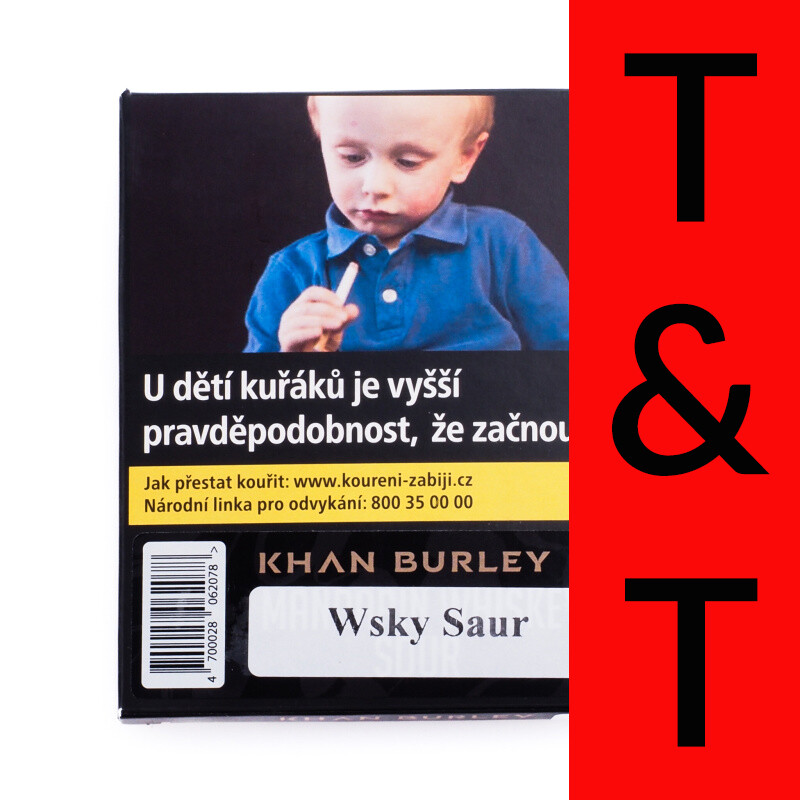 Hookah Tobacco Khan Burley Wsky Saur 40 g
