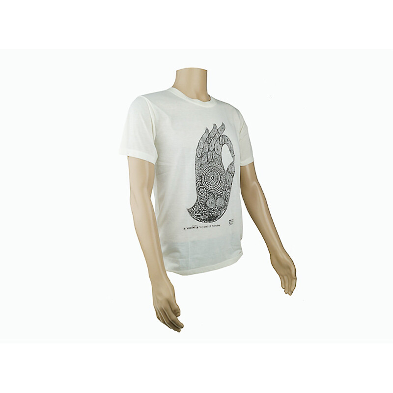 Men's T-shirt Hand of Buddha XL Beige