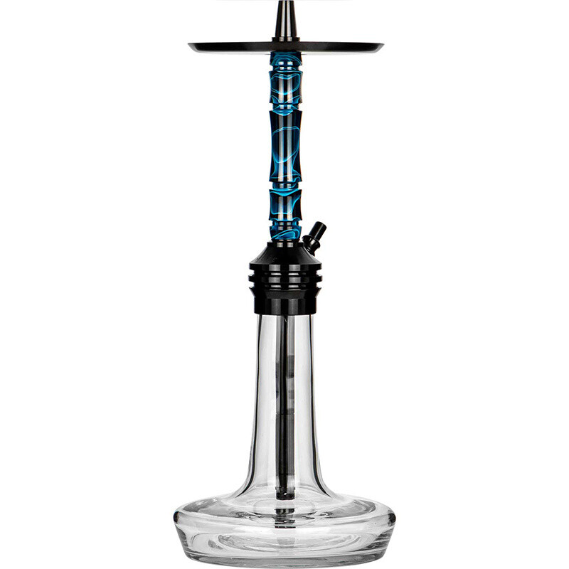 Hookah Moze Varity Lounge Black Wavy Blue