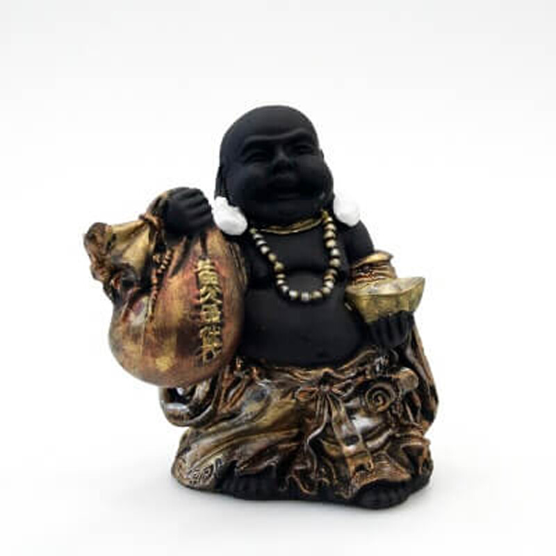 Statuette Resin Happy Buddha 18 cm 02