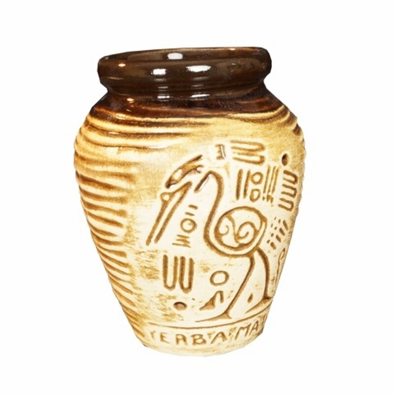 Calabash Ceramic YERBA Aztec 270 ml natural