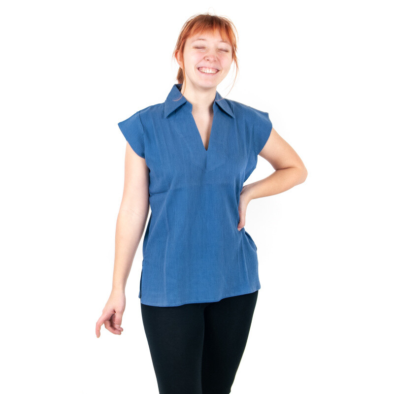 Top Blouse Leona M Blue