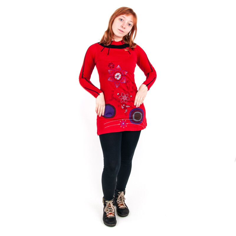 Dress Joy 17 Long Sleeve L Red
